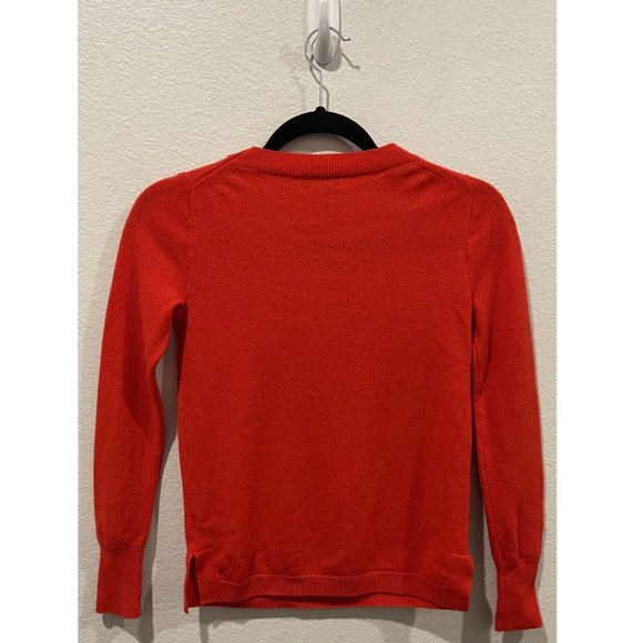 J.CREW Red Cashmere Crewneck Vintage Sweater - Picture 3 of 5